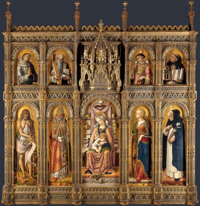 The Demidoff Altarpiece, 1476 by Carlo Crivelli